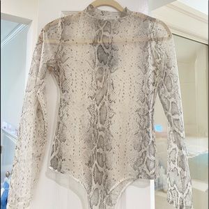Lelis collection snakeskin bodysuit!!